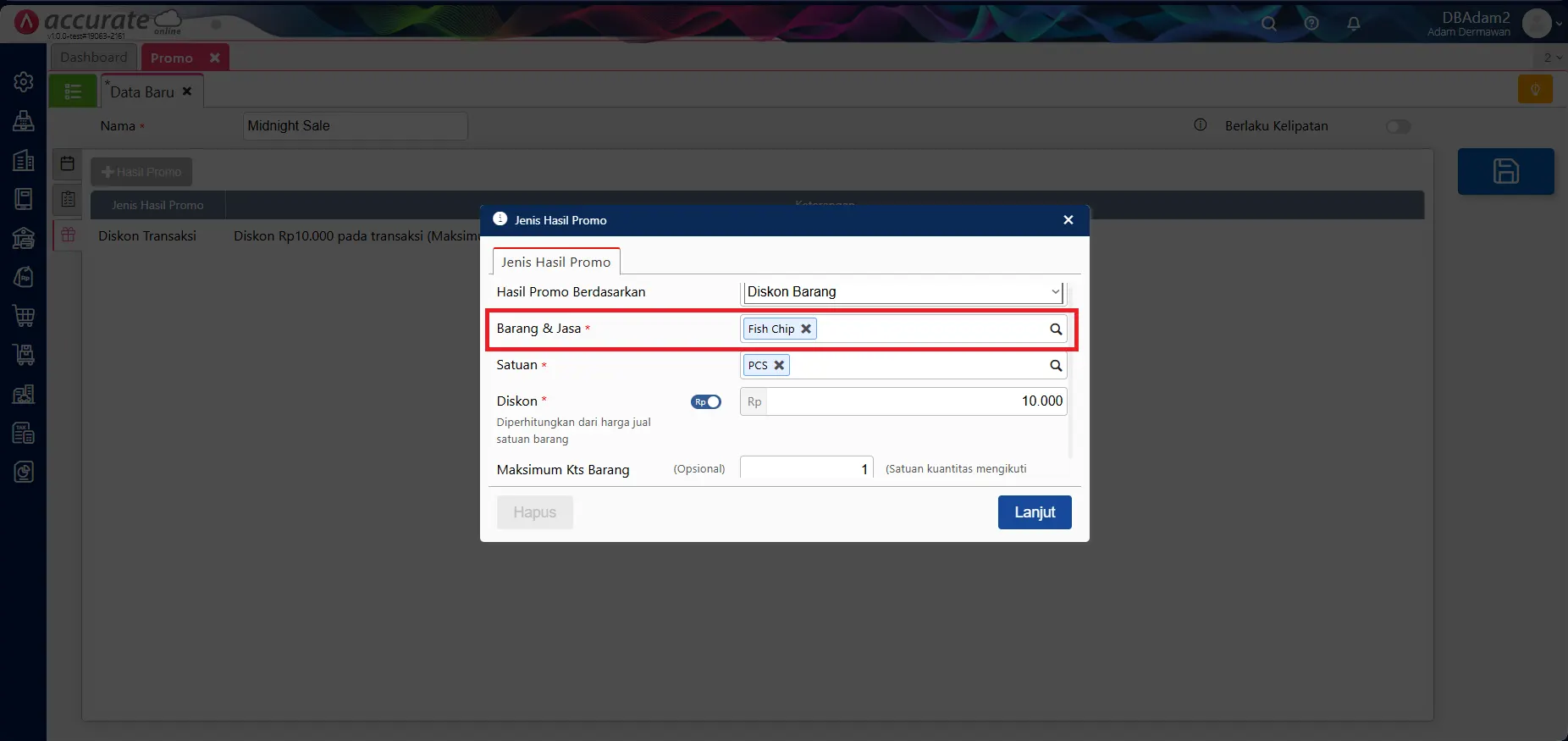 14 Cara membuat dan mengelola fitur promo di Accurate POS